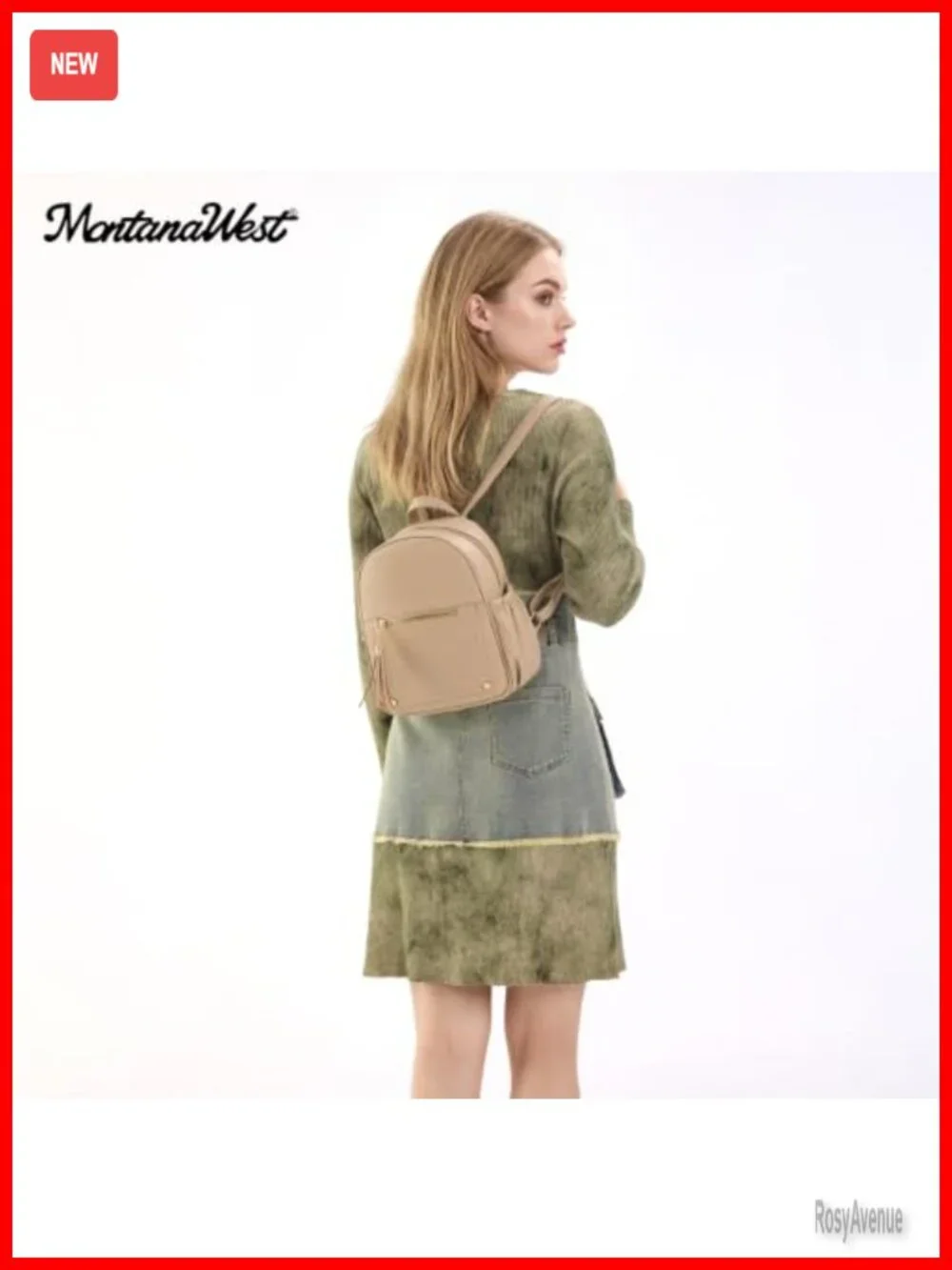 Mini Anti Theft Backpack Purse with Secure Lock and Tassel